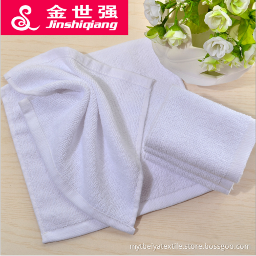 High quality 100% cotton 30 30cm 36g white washcloth towel